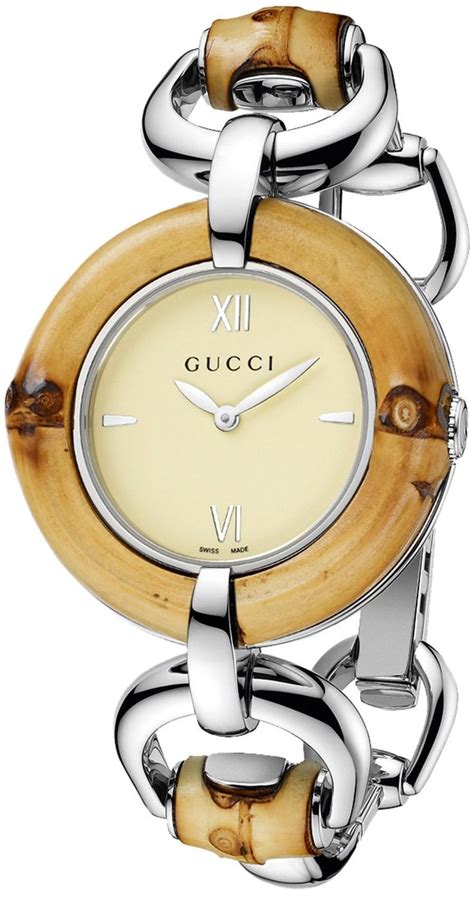 vintage womens gucci watch diamond face|Gucci bamboo watches for women.